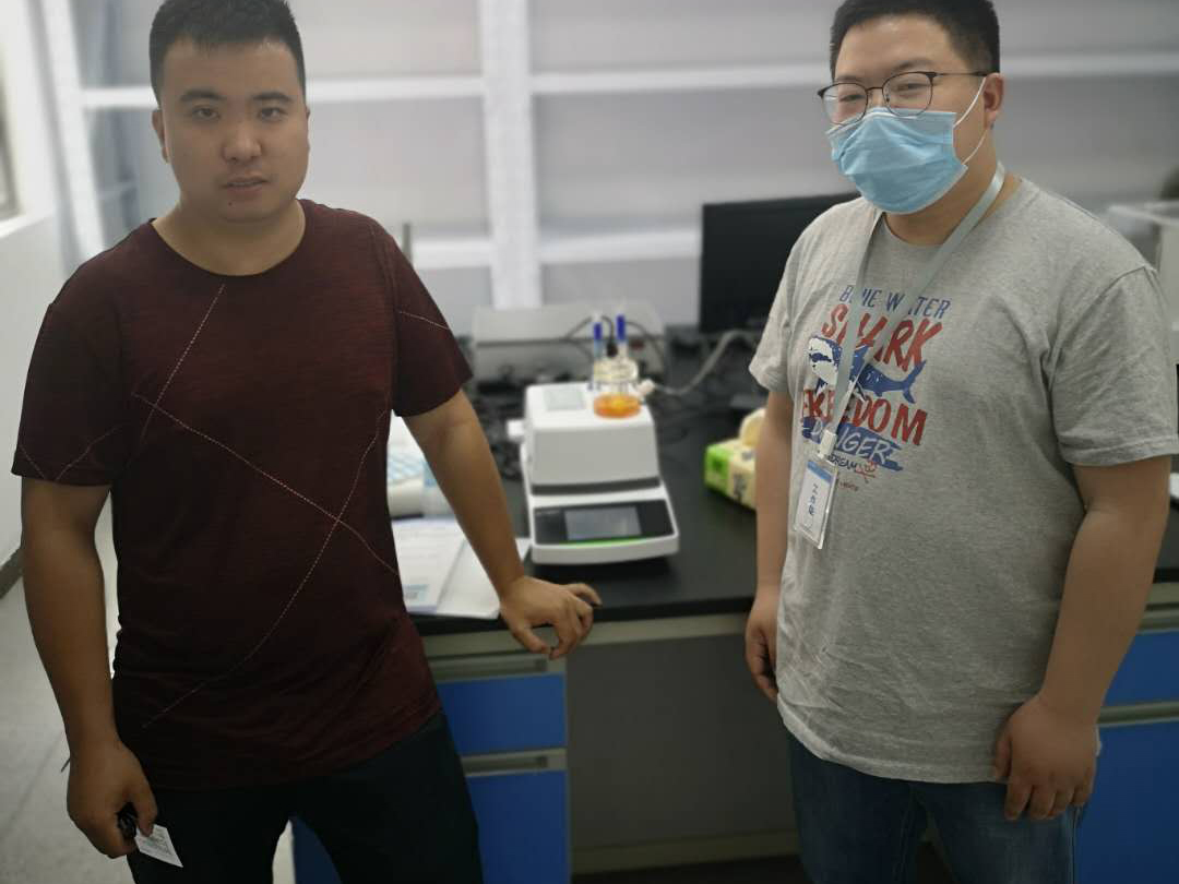 维科美拓WKT-A9精湛型卡尔费休水分测定仪在江西晶力康新材料科的应用